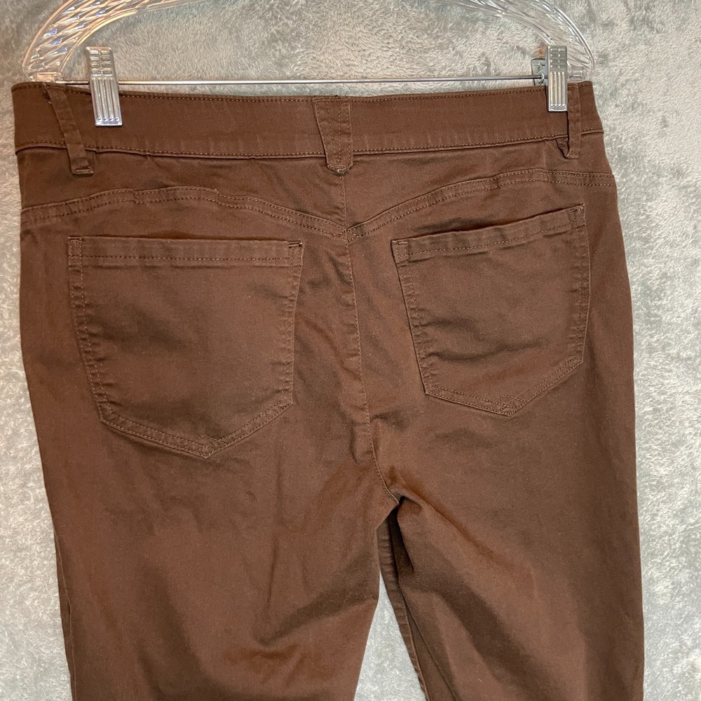 Democracy Women Ab Solution Skinny Ankle Pants 12 Brown Minimalist Capsule - Picture 5 of 10